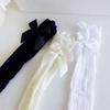 Children Girls Cute Style Bow Long Fishnet Calf Socks Thin Breathable Bowknot In Tube Socks Summer Hollow Out Lace Sock