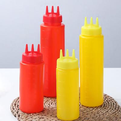 Многоразовые бутылочки для пищевых продуктов, бутылки для приправ большой емкости с 3 отверстиями для кухни