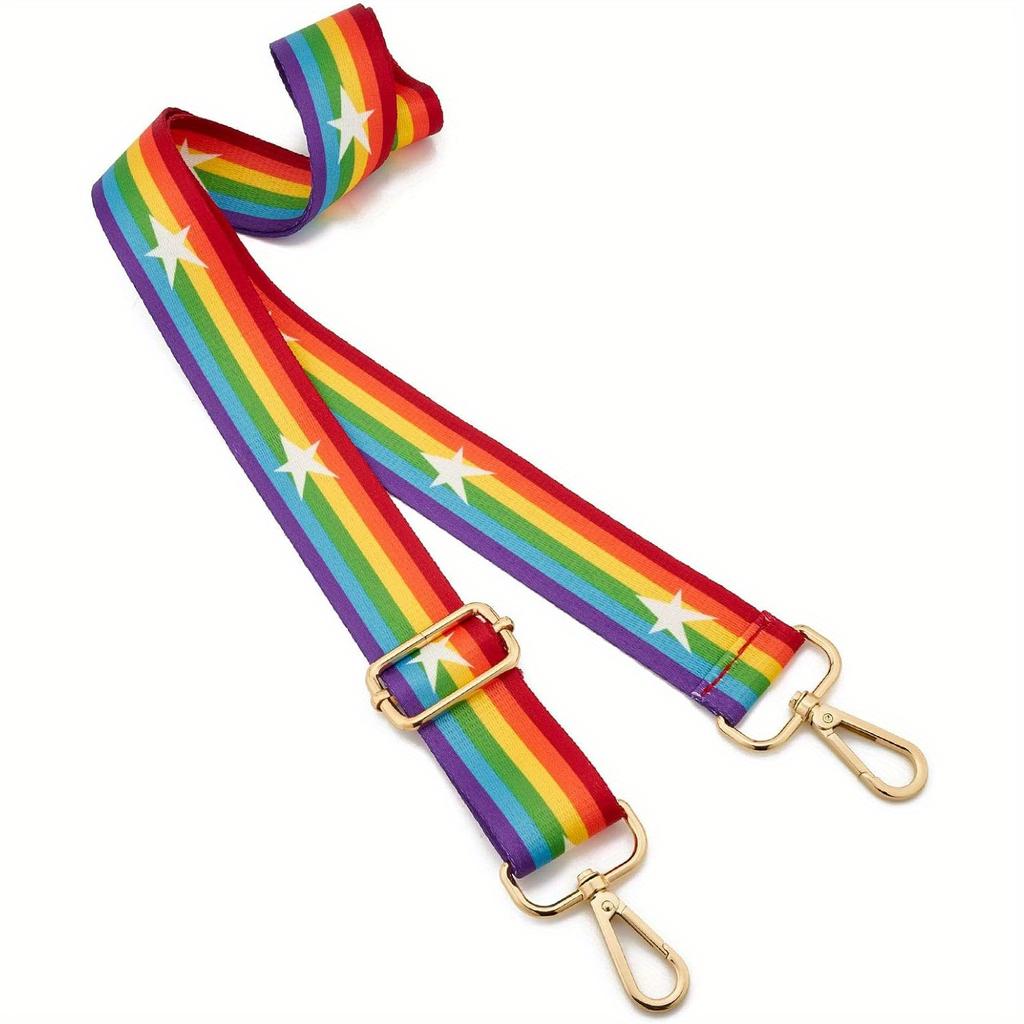 Ремень для сумки через плечо, регулируемый полосатый узор, женский ремень через плечо, сделай сам, утепленный модный нейлоновый новый ремень для сумки