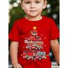Christmas Children's Clothing Fashion Pattern 3D Print Casual Round Neck Short Sleeved T-Shirts Comfort T-Shirts for Children