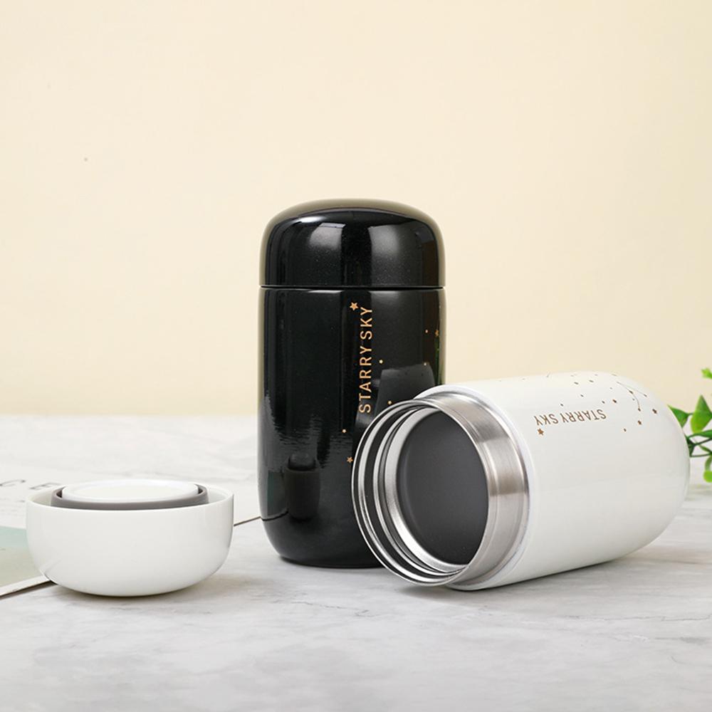 200ml Coffee Milk Cup Vacuum Flask Food Thermos Stainless Steel Thermo Container Soup Bottle Outdoor Portable Cup