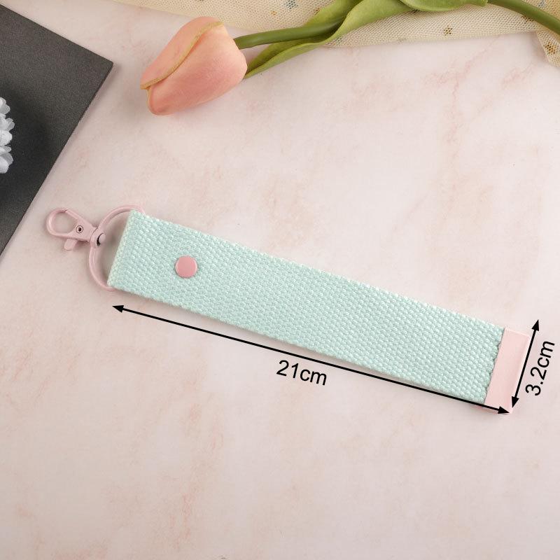 New Fashion Cotton Keychain Lanyard Car Keys Canvas Strap Keyring Schoolbag Backpack Pendent Key Chain Wrist Straps