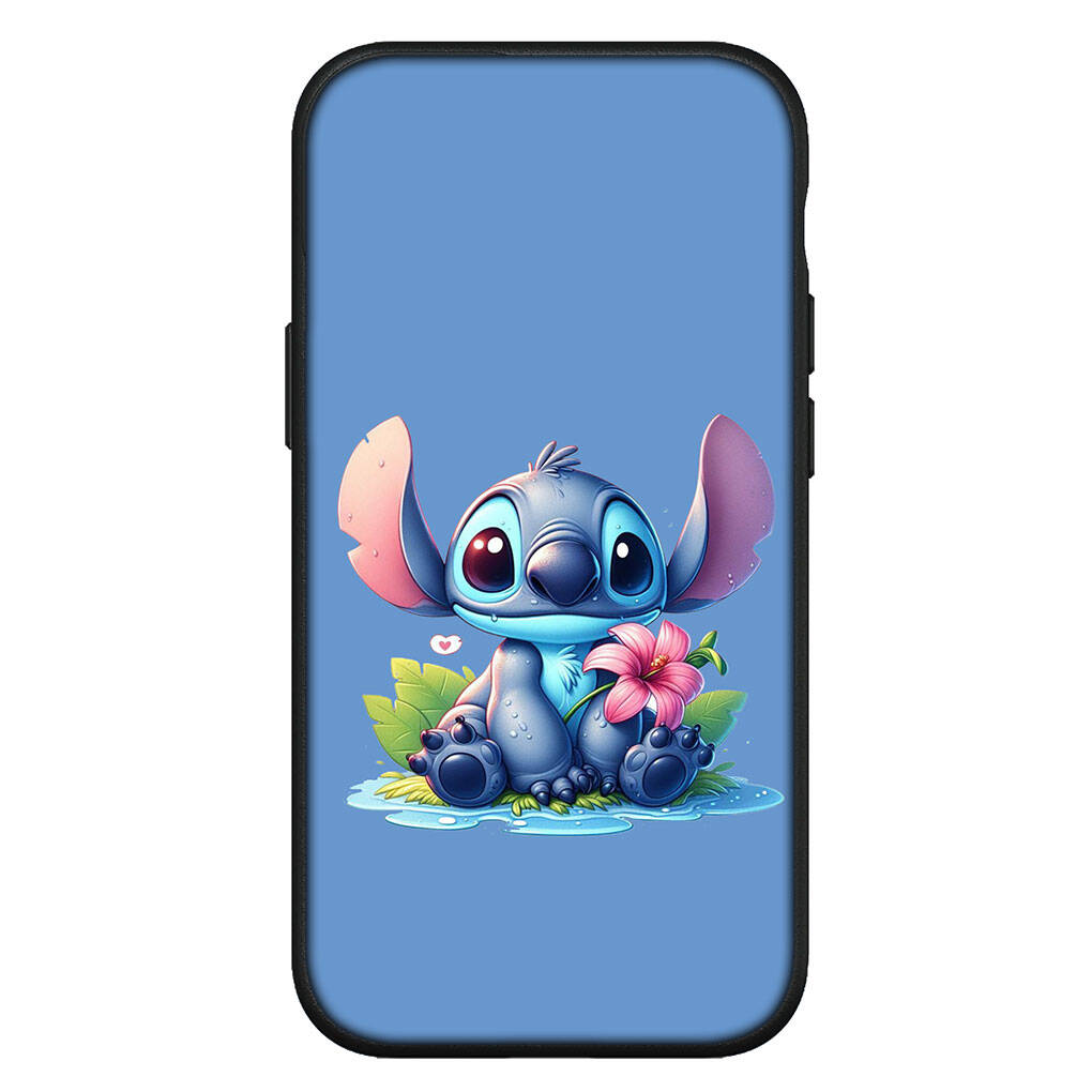 Чехол для iPhone 17 16 15 Xiaomi Poco Redmi Note 14 13 12 Pro Max 9 16e Samsung Galaxy S25 S24 S23 OPPO Huawei Синий Лиловый Розовый Стич Аниме Чехол для телефона