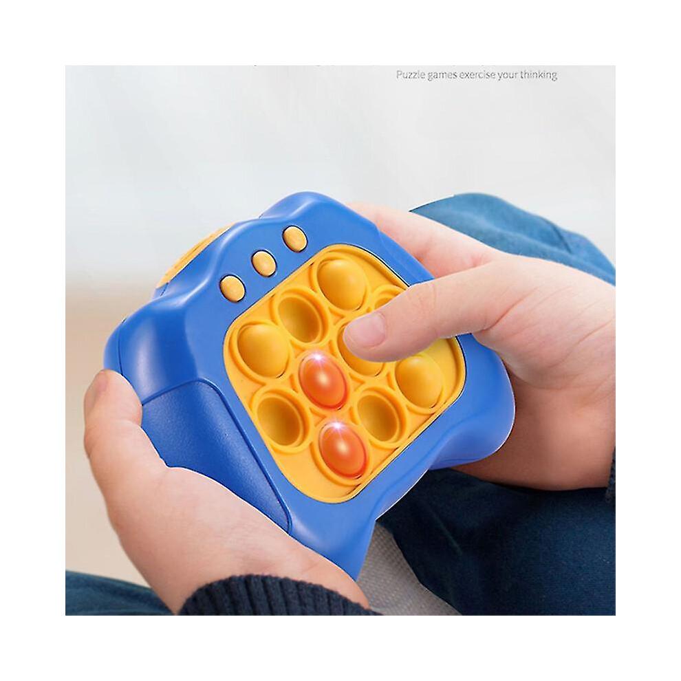 (B) Pop Push Bubble Fidget Sensory Toys Whack A Mole Music Quick Press Bubble Game Machine Squeeze Stress Relief Toy For Kids Adult