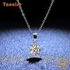 Tancision S925 стерлингового серебра Муассанит Роскошное индивидуальное ожерелье с подвеской женское классическое ожерелье прилив вечерние подарок