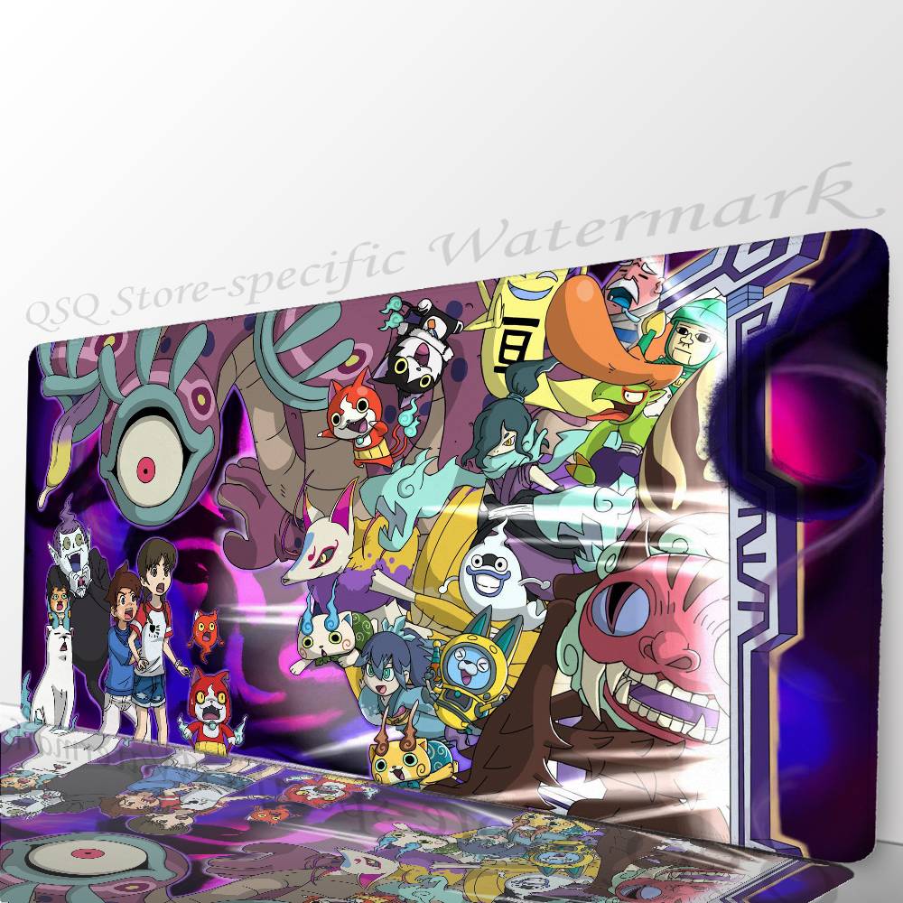 Игровой коврик для мыши Y-Yo-kai Watch, противоскользящий, подходит для офисных компьютеров, ноутбуков, игровых столов для киберспорта, XXL для клавиатуры
