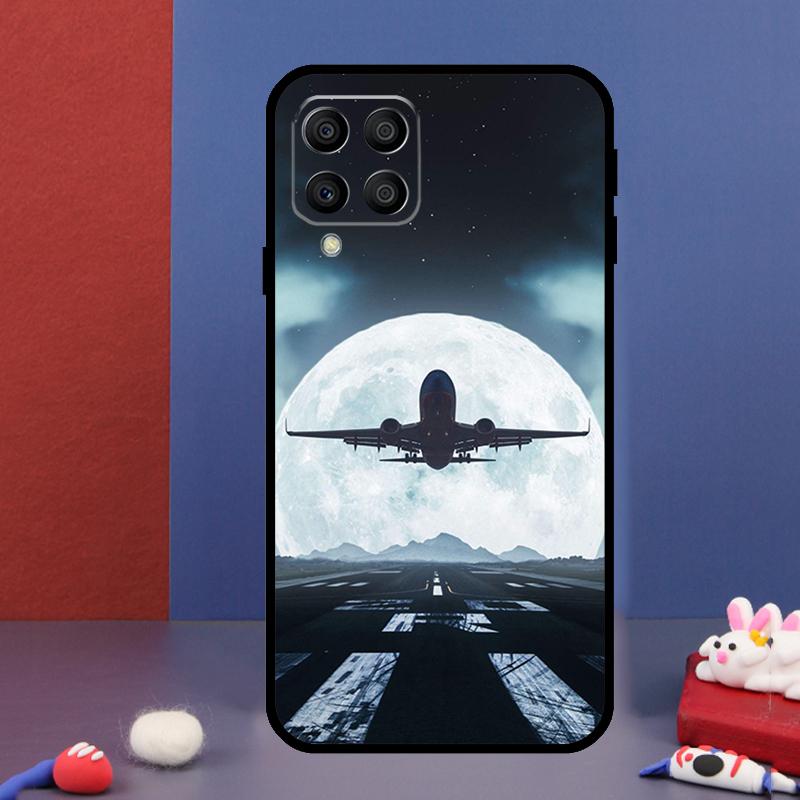 Чехол для телефона Samsung Galaxy M15 M55 M33 M13 M23 M53 M31 M51 M14 M34 M54 M20 M30s M52 M32 Самолет Летать Путешествие