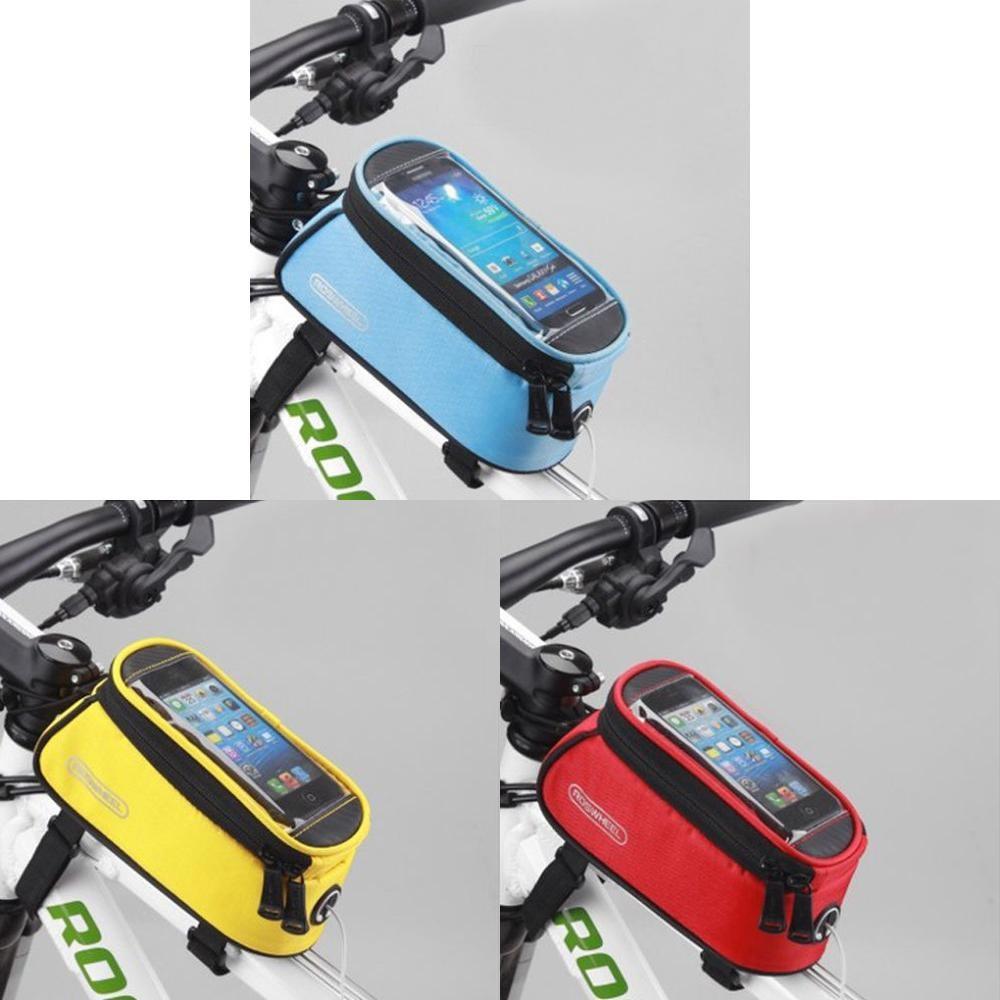 Cycling Handlebar Bag With Touch Screen Compatibility For Mountain Biking