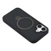 For iPhone 17 Case Compatible with MagSafe Kickstand TPU+PC Phone Cover Carbon Fiber Texture