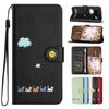 Подходит для Google Pixel 8/7 Pro Phone Leather Case Cartoon Cat Pixel 7A6A Защитный чехол Cute Japanese And Korean