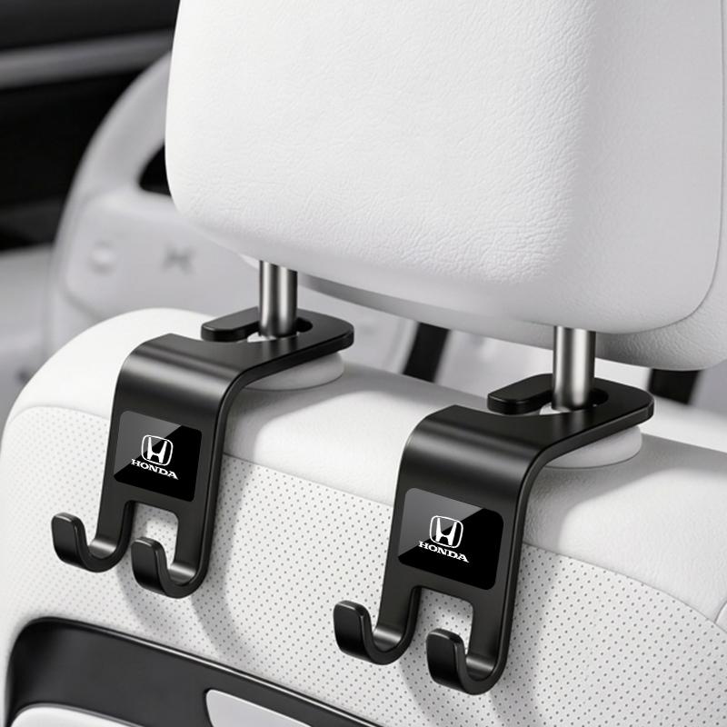 AHM2 Car Headrest Hook Foldable Seat Back Storage Hook Anti Slip For Honda Civic XR-V CR-Z CRV HRV City Accord Legend Jazz RR VTi Fit