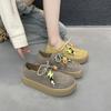 Thick-soled Kangaroo Shoes for Women New Casual Retro Single Shoes for Women