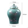 Керамическая банка для имбиря в древнем китайском стиле, настольная глазурованная ваза для цветов с герметичной крышкой, ремесленная работа