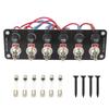 6 Gang Toggle Switch Panel Racing Rv Camper Marine For Yachts 12V 24V On/Off Rocker Toggle Switch With 10A Fuse Car Accessories