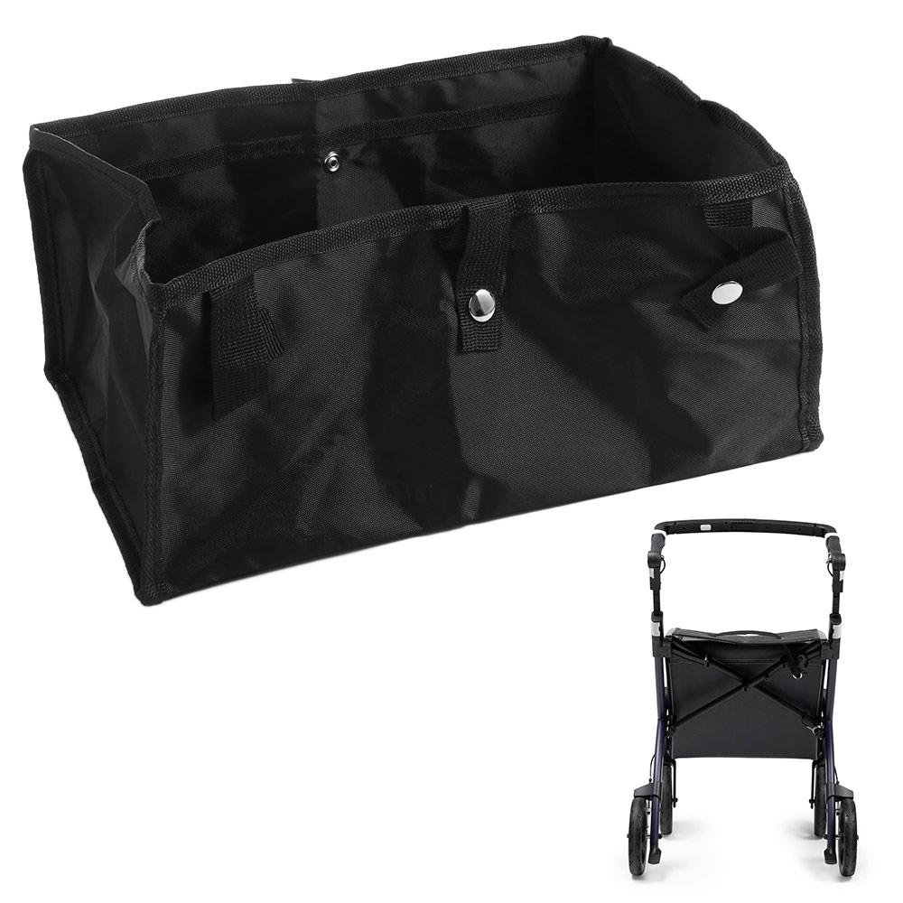 Large Capacity Wheelchair Storage Hanging Bag Rollator Walker Basket Baby Stroller Accessories