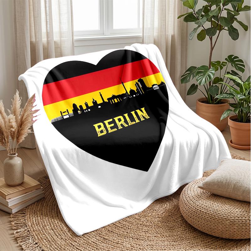 Germany national football team Theme blanket Soft Flannel Blanket Plush Throw Blanket Cozy Sofa Bed Blanket for Home Decor