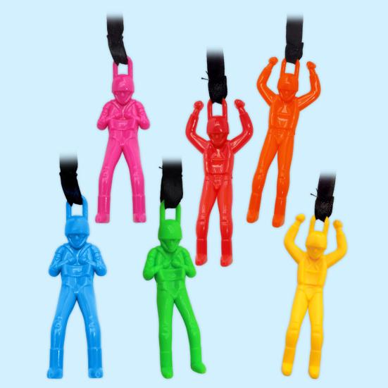 Игрушка-парашют с фигуркой солдатика, не запутывающийся детский парашют для игр на открытом воздухе, способствует развитию координации рук и глаз, легко бросать и ловить, игрушка-парашют