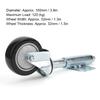 4in Door Spring Loaded Wheel Black Spring Casters PVC Wheel Castor 120kg Maximum LoadBlack