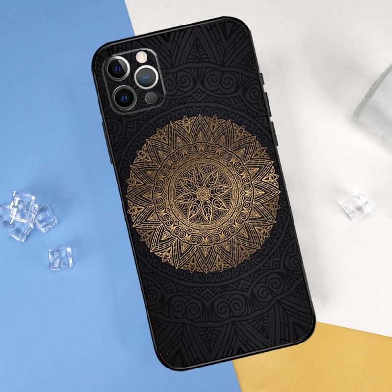 Индийский Цветочный Хна Мандала Чехол Для Телефона Для iPhone 16 Pro Max 12 13 Mini 11 14 15 Pro Max XR 16 15 Plus 16e Обложка Корпус