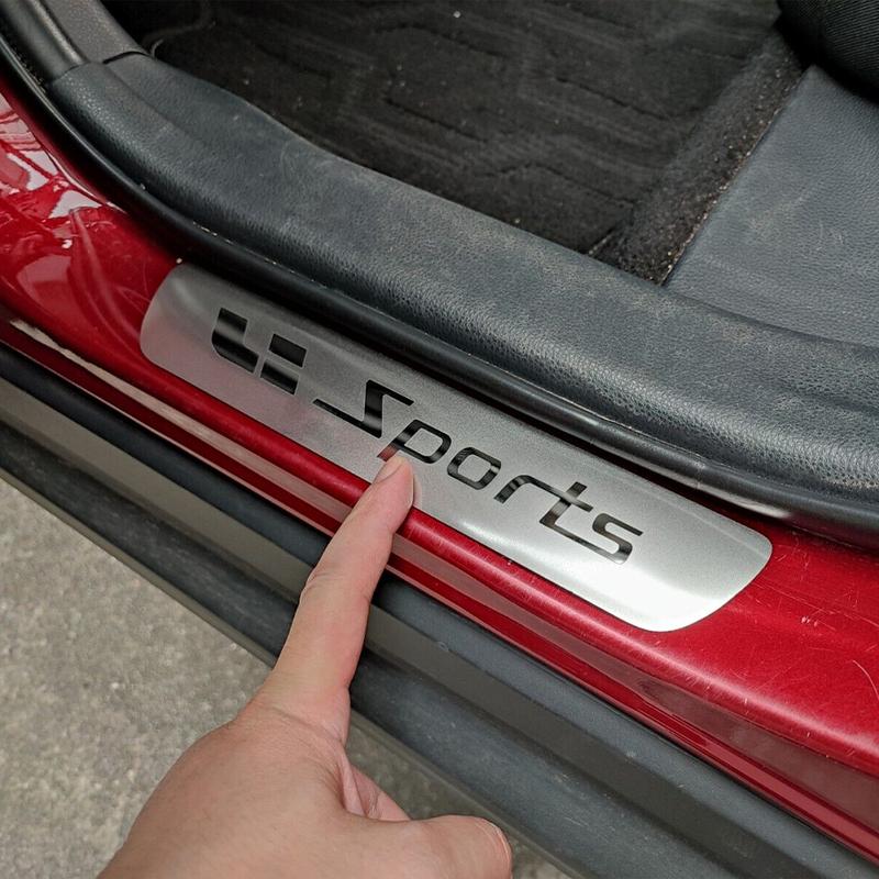 Door Sill Strip Protector Scuff Plate Trim For Rivian R1S R1T -2024 Car Exterior Accessories Stickers Threshold Guard Pedal