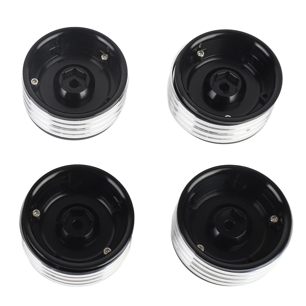 4 шт. Ступица колесного диска 1,9 дюйма Металлическая ступица Замена для Axial SCX10 Имитация внедорожника Запирающая шина