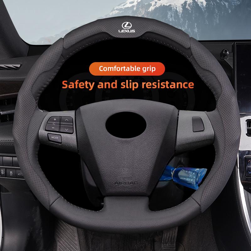 Car keychain/Car Steering Wheel Cover Breathable Anti Slip Cover For Lexus F SPORT ES RX NX LS UX LM LX GX LC RZ IS CT GS RC LBX ADU1