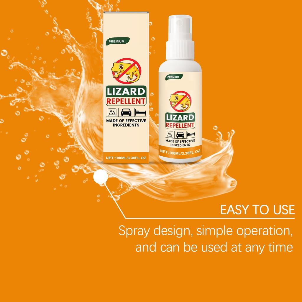Средство от ящериц Легко отпугивает ящериц безопасно и эффективно для поддержания среды, свободной от гекконов, 100 мл,
