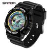 New Couple 9004/3137 Fantasy Colorful Men's and Women's Watch Fashion Trend Dual Display Outdoor Night Light Watch