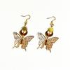 Мода Новый Продукт Золотая Звезда Цинковый Сплав Луна Заушные Серьги Золотой Полый Узор Бабочка Ювелирные Изделия Серьги