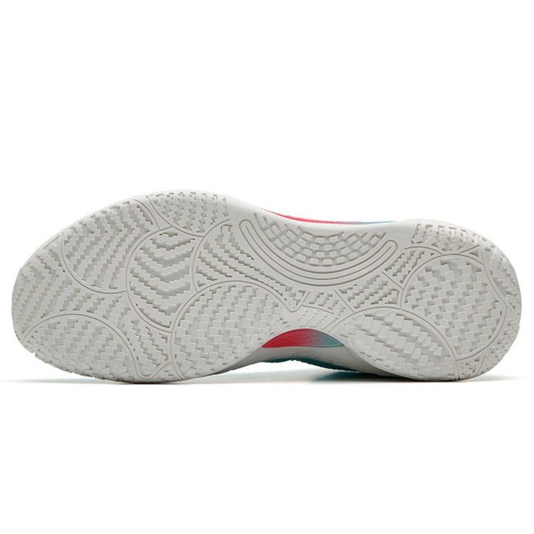 Anta Cement Bubble 2.0 Fabric Leather Shock Absorption Non-Slip Wear-Resistant Supportive Low-Top Basketball Shoes Men Sneakers Blue White 112231611-1