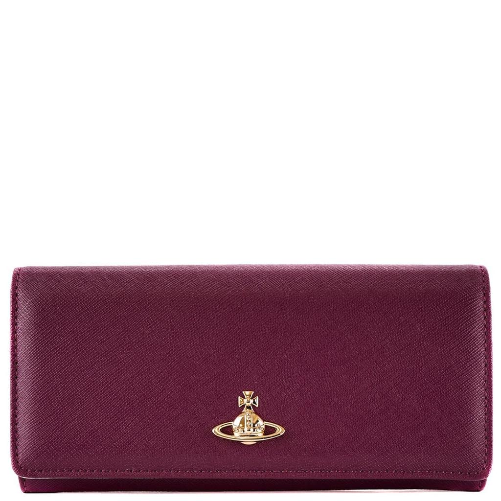 Long Wallet 51040027 L001N SAFFIANO CLASSIC CREDIT CARD WALLET J401PF PURPLE [Vivienne Westwood] Women's [Item]