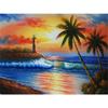 5D полная квадратная алмазная живопись Приморский комплект со стразами комплект для алмазной вышивки пейзаж кокосовая пальма ремесло настенное искусство