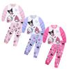 Детский комплект пижамы с длинным рукавом Cinnamoroll, Kuromi и My Melody (Medium / Large)