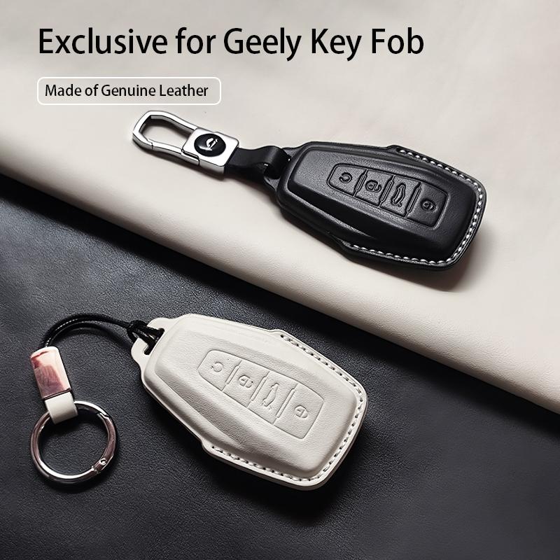 Натуральная кожа Чехол-брелок для ключа автомобиля Для Geely Atlas Boyue Nl3 Coolray X6 X7 Ex7 Emgrand Kulrey Gt Gc9 Прочный Защитный