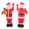 Надувная рождественская модель старика с подарочным пакетом в руке, светодиодный растущий надувной рождественский человечек для