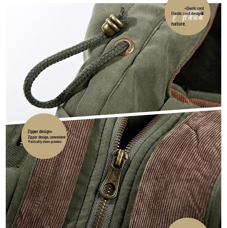 Синяя плюшевая куртка-пуховик с 3D-карманом на молнии, хлопковая, свободного кроя, для молодежи