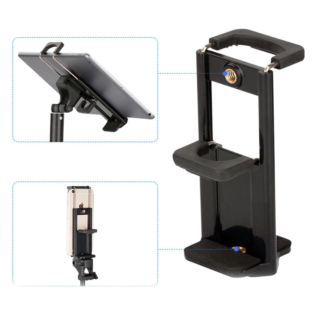 Universal 2in1 Phone Holder Clamp Smartphone Clip for 8 Plus X mini Pro 10.5 air 2 Adapter Clamp Stand