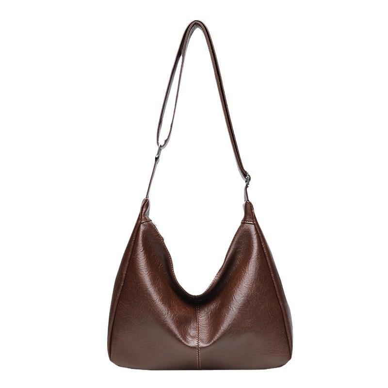 Женская сумка-мессенджер из мягкой кожи в стиле ретро 2025 года — вместительная универсальная сумка-тоут через плечо