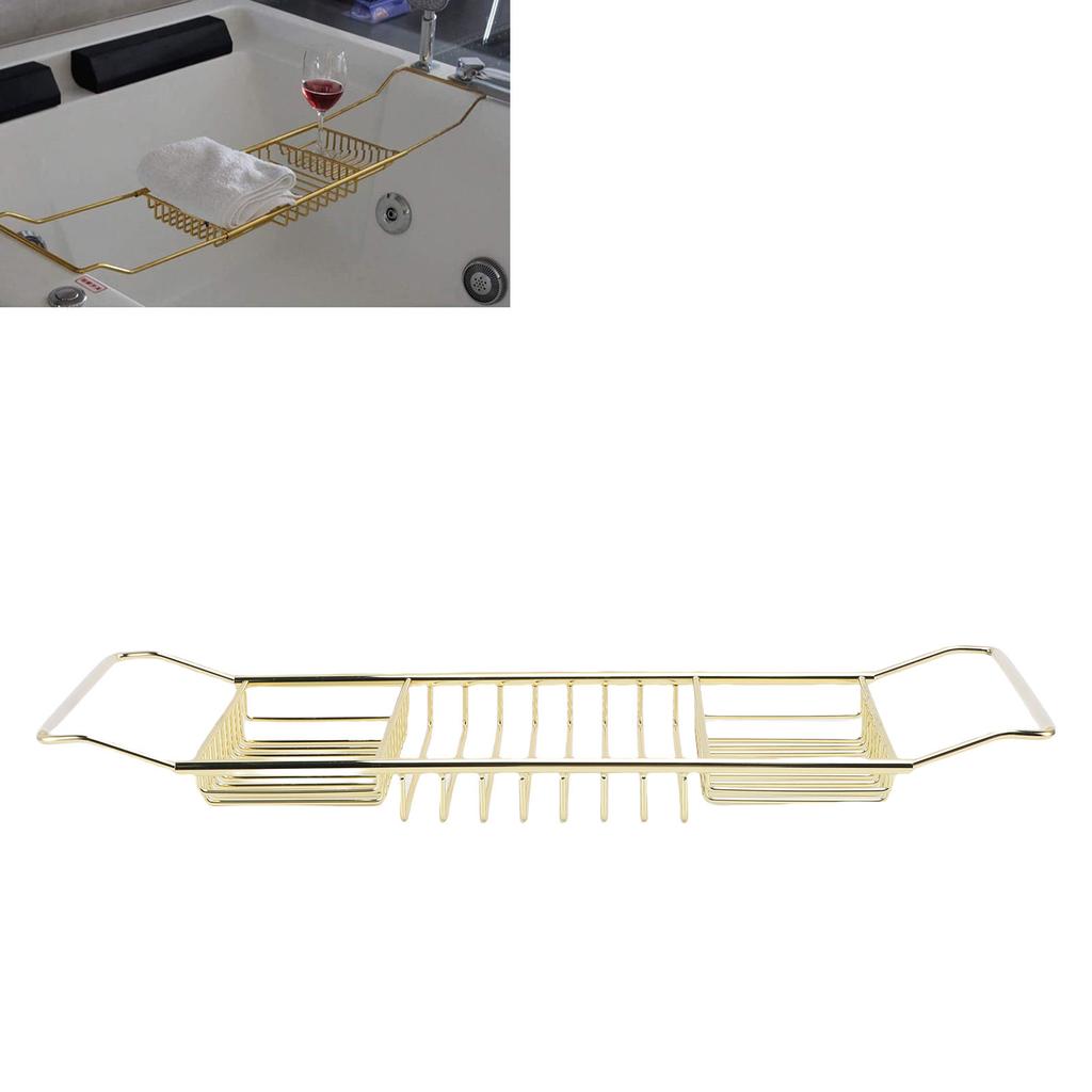 Поднос для ванны Раздвижной поднос для душевой кабины из нержавеющей стали для роскошной ванны Аксессуары для ванной комнаты