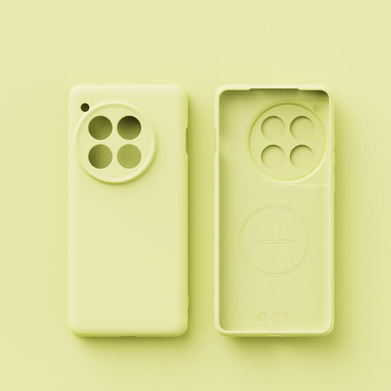 Для беспроводной зарядки Magsafe Мягкий жидкий силиконовый чехол для телефона для Oneplus 13 13R 12 Магнитный тонкий защитный чехол-накладка