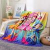 Ojamajo Doremi Flannel Blanket, High quality Comfortable for All Seasons, Home Decor, Warmth and Comfort