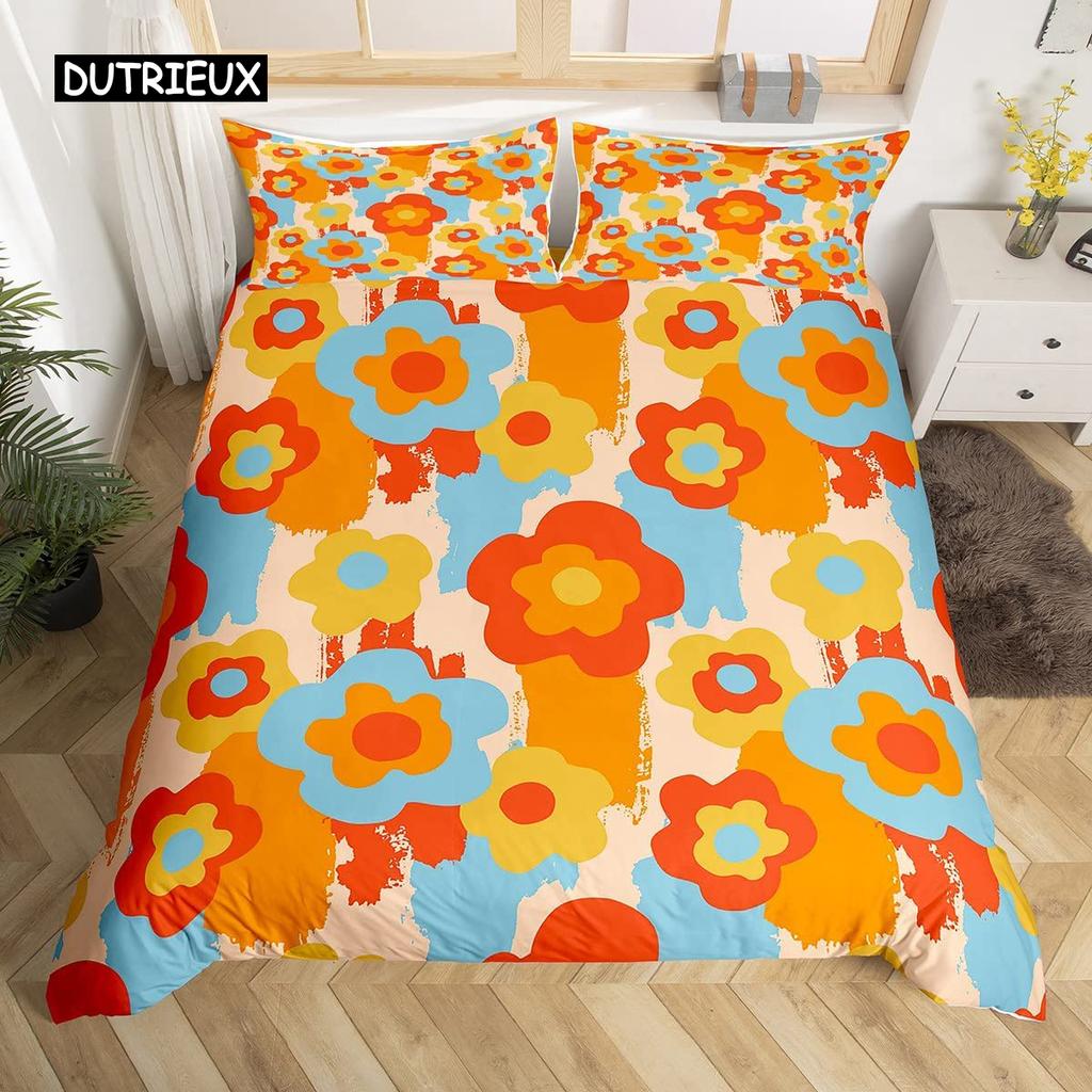 Пододеяльник Rainbow Kawaii Tropical Fruits Комплект постельного белья Ананас Киви Лимон Пончик Апельсин Вишня Клубника Покрывало для одеяла