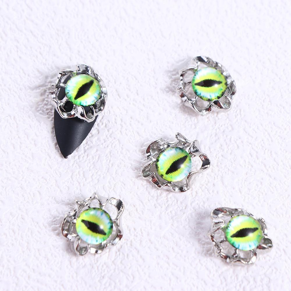 5Pcs/set Halloween Nail Charms Halloween Demon Nail Decorations Girls/Lady