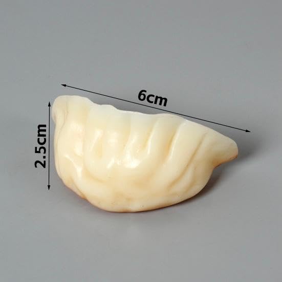 Realistic Appearance Food Sample 10-Piece Set Gyoza Fried Chinese Cuisine Life-Size Length 6cm Looks Just Like Real Thing Fake Interior Display