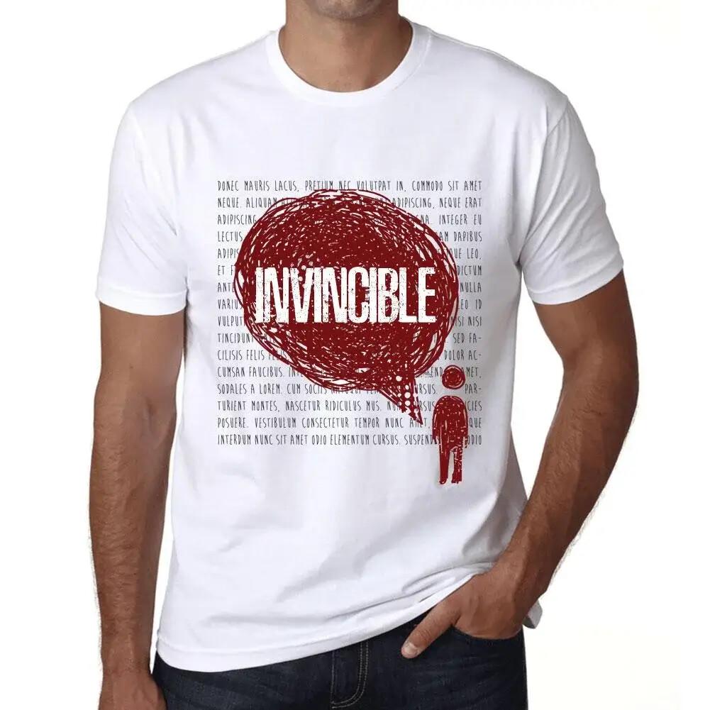 Мужская футболка с принтом Thoughts Invincible Экологичная Ограниченная серия