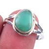 Natural Chrysoprase Gemstone Handmade 925 Solid Sterling Silver Ring S.8.5 Y3y20