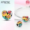 Медное Сердце Подсолнух Лунный Лотос Милый Кот Мотив Gardenbeads Шармы Подходят для Ожерелий Браслетов Подвески DIY Украшения