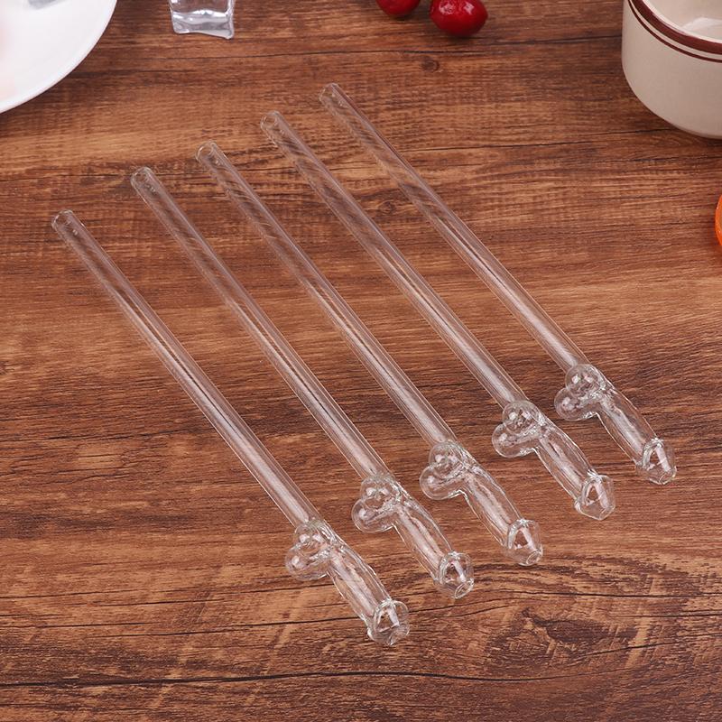 Забавная стеклянная трубочка креативные соломинки из боросиликатного стекла термостойкие многоразовые трубочки кухонный инвентарь принадлежности для вечеринок