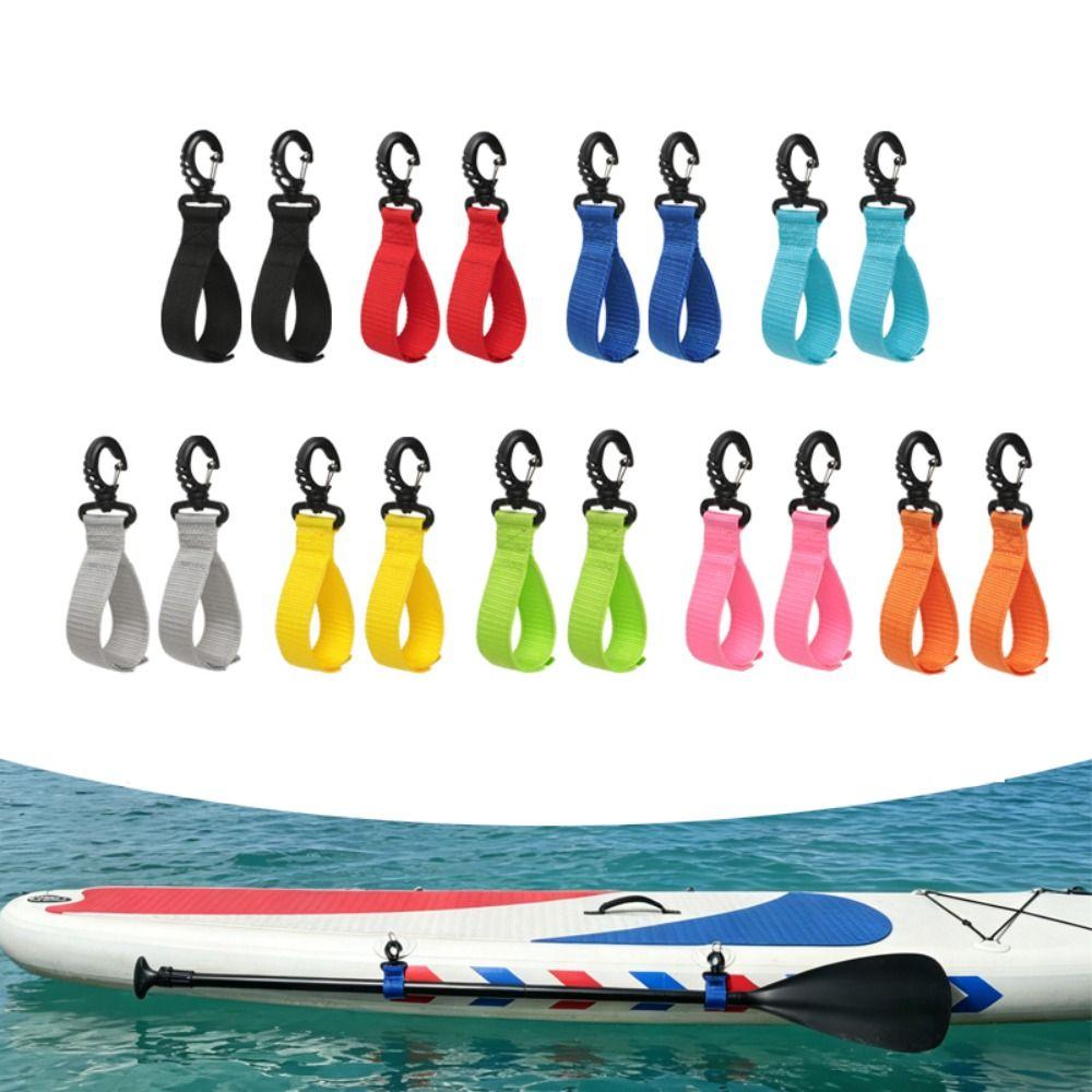 1 Pair Hook and Loop Paddleboard Paddle Holder Strap Rotatable Hook Paddle Clip Paddle Storage