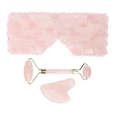 Набор гуаша розовый кристалл для глаз лица скрабирование нефритовый ролик набор инструментов для ухода за кожей тела мышц